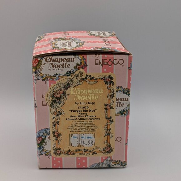 Chapeau Noelle "Forget-Me-Not" Nancy Bear with Flowers (171670) 1995 - Picture 8 of 10